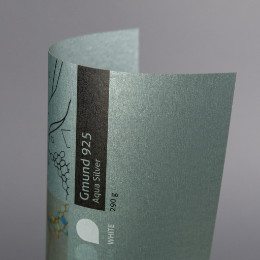 Gmund 925 Aqua Silver, 290 g