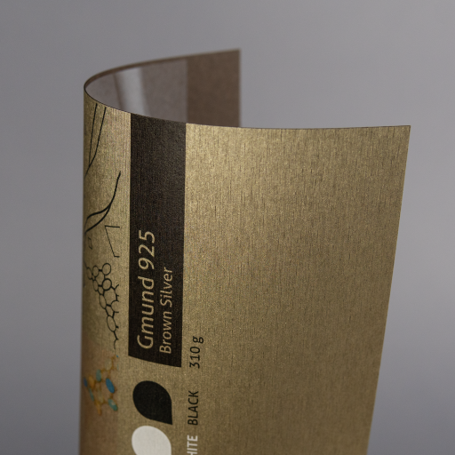 Gmund 925 Brown Silver, 310 g