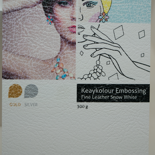 Keaykolour Embossing Fine Leather Snow White, 300 g