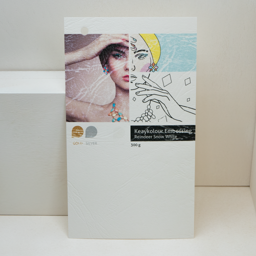 Keaykolour Embossing Reindeer Snow White, 300 g