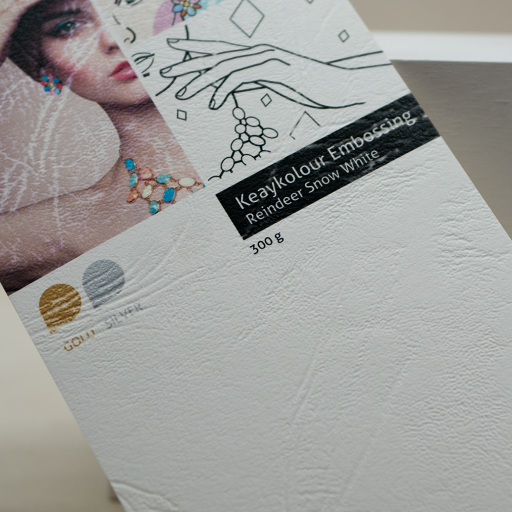 Keaykolour Embossing Reindeer Snow White, 300 g